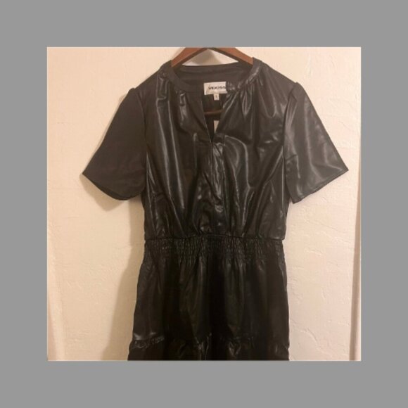 Vigoss Ladies' Faux Leather Dress, Black - Picture 4 of 5